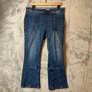 Pilcro Anthropologie Womens Denim Medium Wash Side Zip Bootcut Leg Jeans Size 31